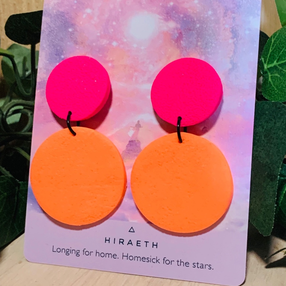Bright earrings